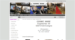 Desktop Screenshot of cosmic-ware.de